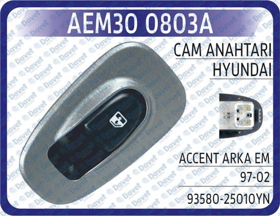 AEM 300803A Cam Anahtari Hyundai Accent Arka Em 97-02